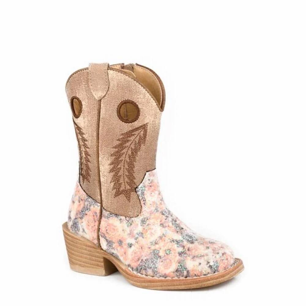 NEW ROPER girls willow glitter boot in tan